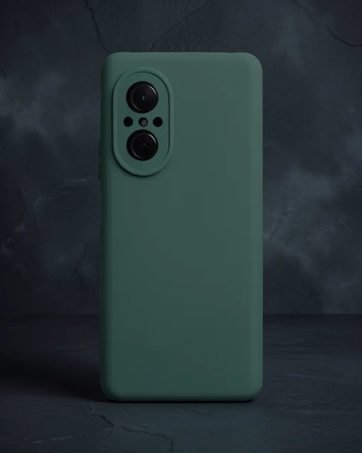 Huawei Nova 9 Se Kılıf Nano İçi Kadife Silikon - Koyu Yeşil