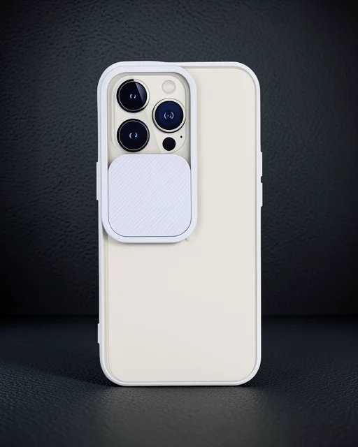 Apple İphone 13 Pro Kılıf Palm Buzlu Kamera Sürgülü Silikon - Lila