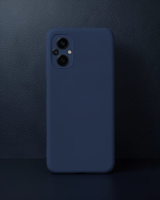 Xiaomi Poco M5 Kılıf Nano İçi Kadife Silikon - Lacivert