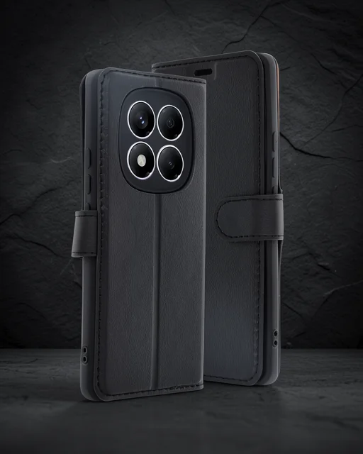 Xiaomi Redmi Note 14 Pro 4g Kılıf Trend S Plus Kapaklı Kılıf - Siyah