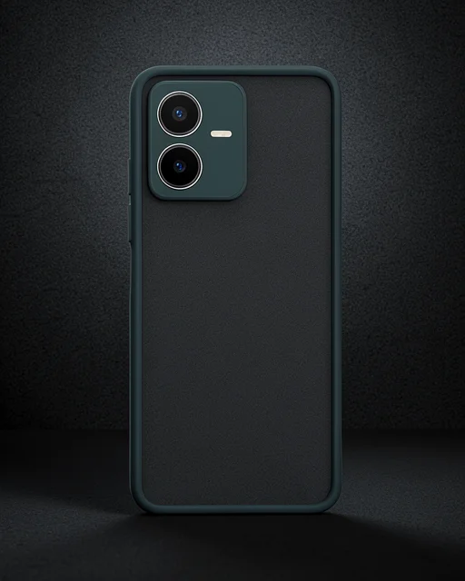 Vivo Y22 2022 Kılıf Montreal Silikon Kapak - Koyu Yeşil