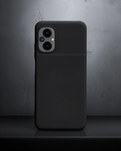 Xiaomi Poco M5 Kılıf Nano İçi Kadife Silikon - Siyah