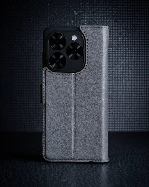 Tecno Spark Go 2024 Kılıf Trend S Plus Kapaklı Kılıf - Siyah