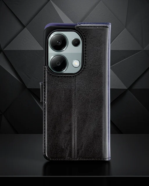 Xiaomi Redmi Note 13 Pro 4g Kılıf Trend S Plus Kapaklı Kılıf - Siyah