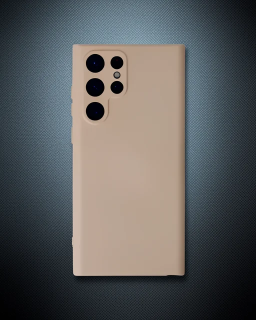 Samsung Galaxy S23 Ultra Kılıf Nano İçi Kadife Silikon - Pudra