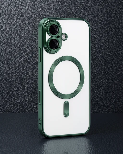 Apple İphone 16 Kılıf Kross Magneticsafe Kapak - Koyu Yeşil