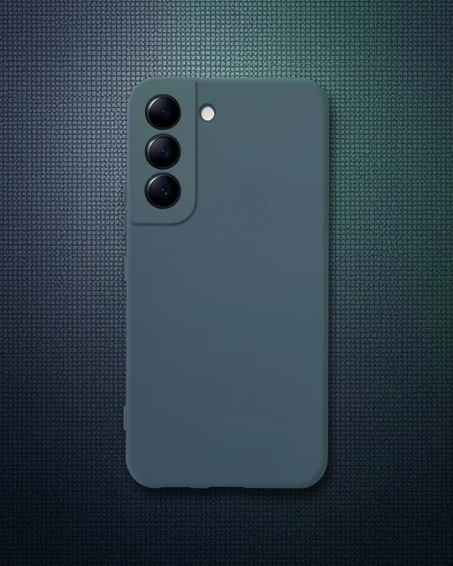 Samsung Galaxy S23 Plus Kılıf Nano İçi Kadife Silikon - Koyu Yeşil