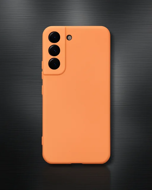 Samsung Galaxy S23 Plus Kılıf Nano İçi Kadife Silikon - Turuncu
