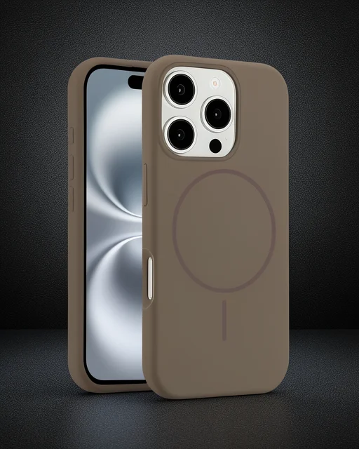 Joko Apple İphone 16 Pro Max Kılıf Jully Magsafe Kapak - Kahverengi