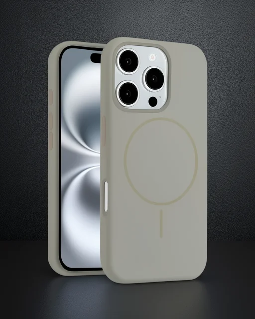 Joko Apple İphone 16 Pro Kılıf Jully Magsafe Kapak - Çöl Titanyum