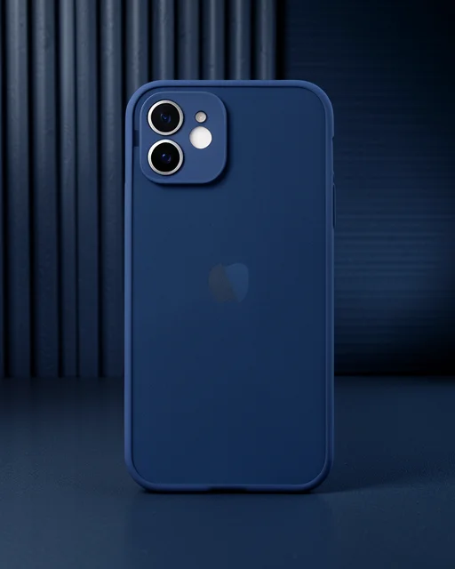 Apple İphone 12 Mini Kılıf Montreal Silikon Kapak - Lacivert