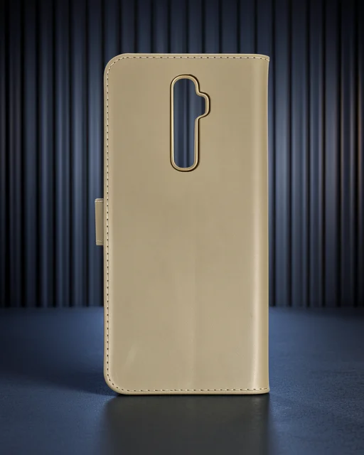 Oppo Reno 2z Kılıf Trend S Plus Kapaklı Kılıf - Gold