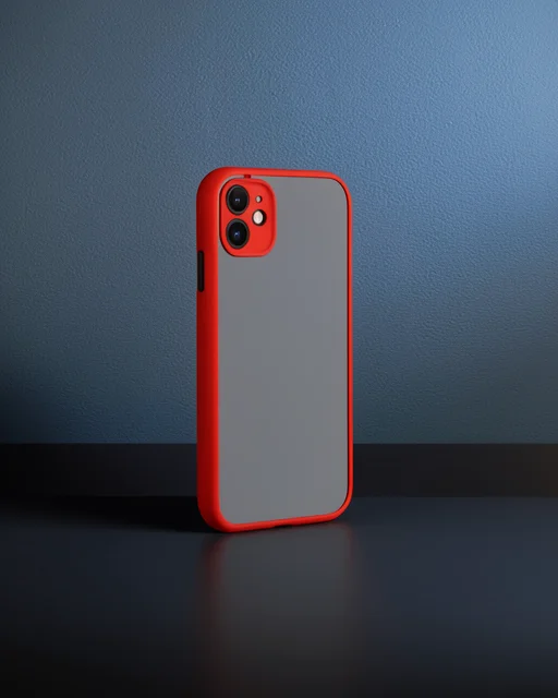Apple İphone 12 Kılıf Montreal Silikon Kapak - Kırmızı
