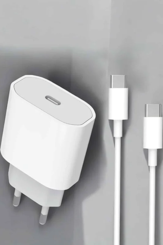 Hızlı Şarj Adaptörü Ve Type-c Kablo 15 Pro Max Uyumlu