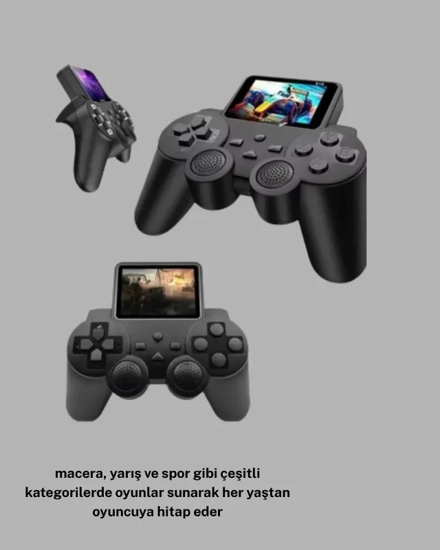 Retro Tasarımlı 520 Oyunlu Atari S10 El Konsolu