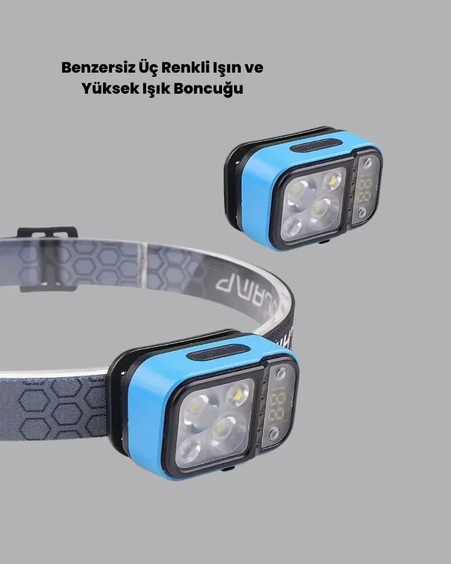 Led Kafa Feneri 53 Mod Type C Şarjlı Su Geçirmez
