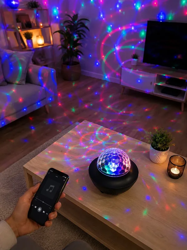 Rgb Işıklı Bluetooth Hoparlör 1 Adet Eğlence Cihazı
