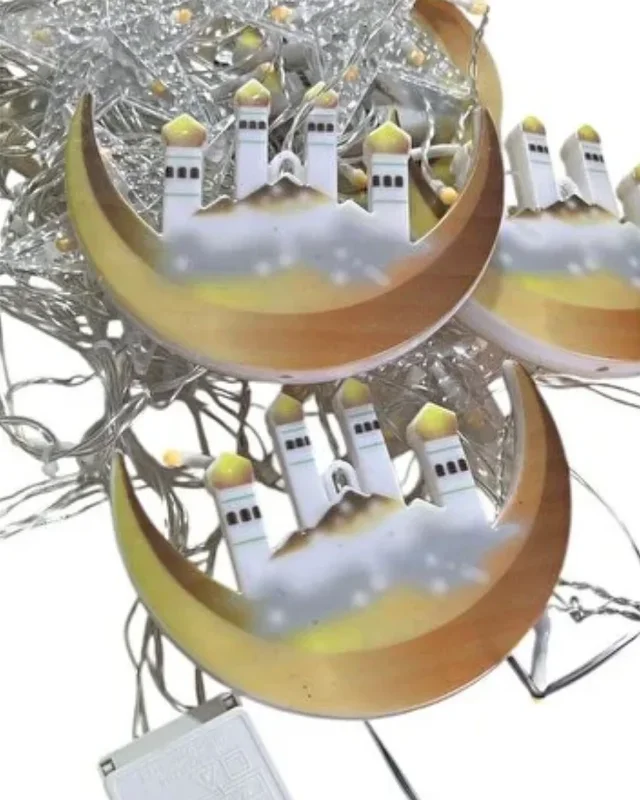 Dekoratif Led Işık 3 Metre Hilal Yıldız Ramazan Ambiyansı