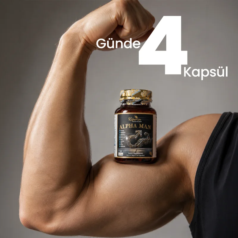 Alpha Man | Premium Erkek Formula | 120 Kapsül