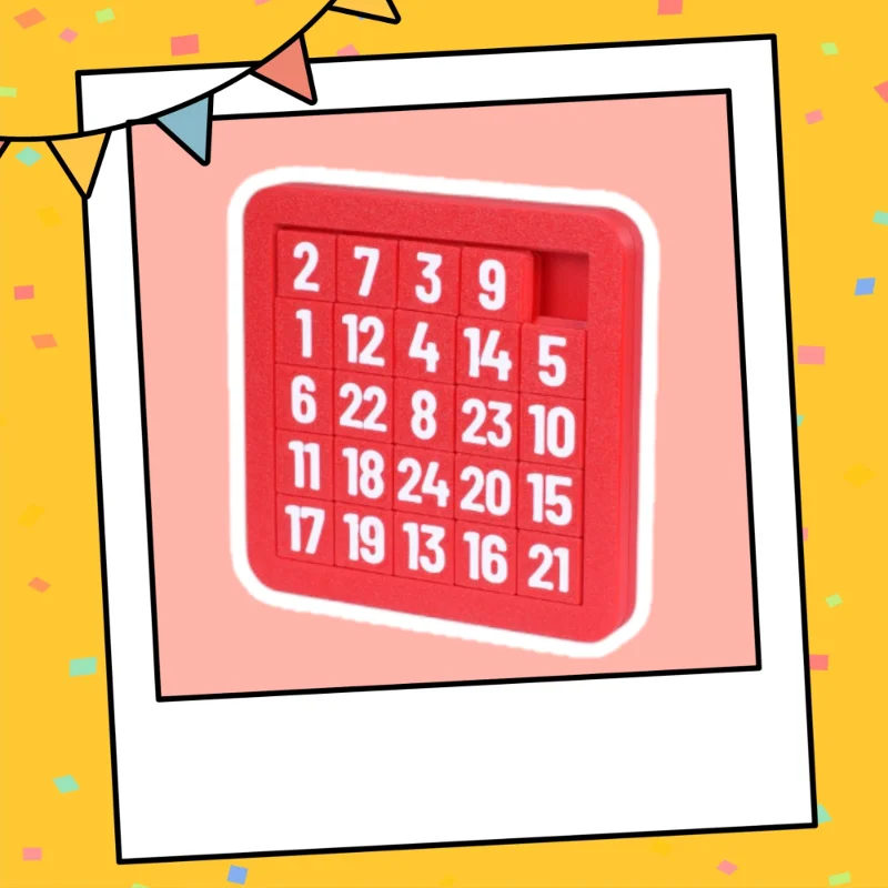 Sayılar puzzle 5x5 zeka oyunu geliştiren oyuncak yetişkin puzzle çocuk sayı kaydırma