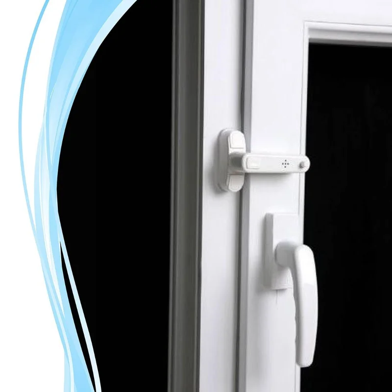 PVC Pencere ve Balkon Kapısı Emniyet Kilidi 3'lü Set - Çocuk Güvenlik Kilidi Beyaz