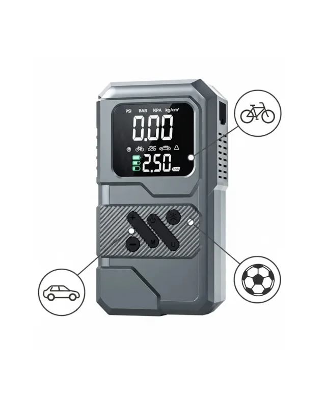 Taşınabilir Akü Takviye Pompası 12000 Mah Lastik Şişirme