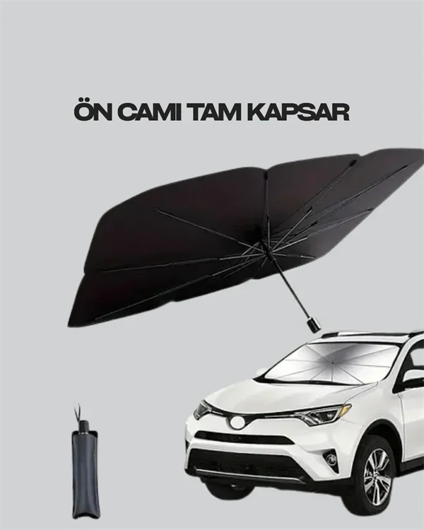 Gelişmiş Cam Elyaf Araba Şemsiyesi - Tüm Araçlar İçin Uygun