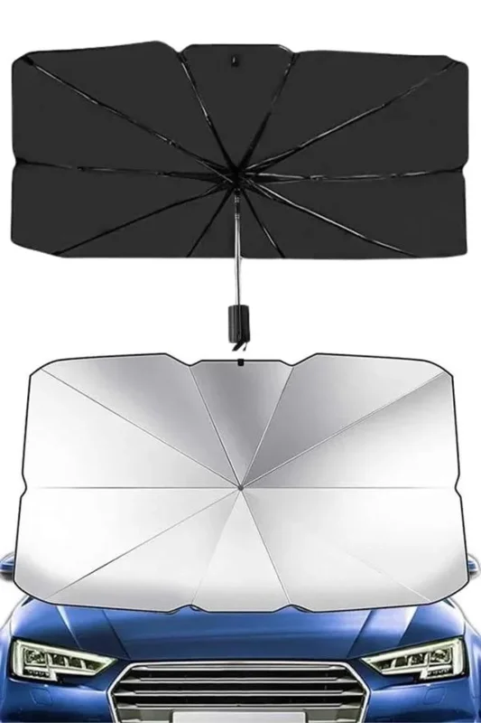 Katlanabilir Oto Güneşlik 125x65 Cm Tüm Araçlar İçin