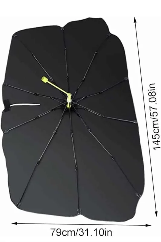 Katlanabilir Oto Güneşlik 125x65 Cm Tüm Araçlar İçin