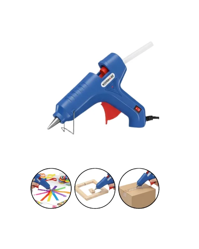 Ergonomik Silikon Tabancası 80 W 11 Mm Uyumlu 5 Adet Silikon