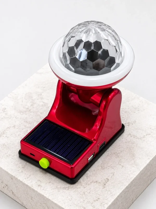 Güneş Enerjili 360° Rgb Led Projektör Lamba