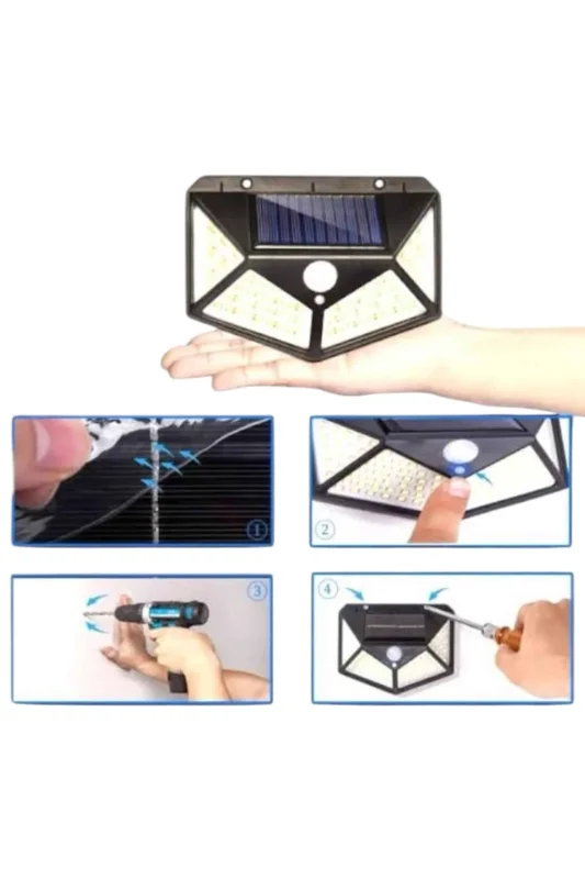 Bahçe Lambası 100 Led Suya Dayanıklı