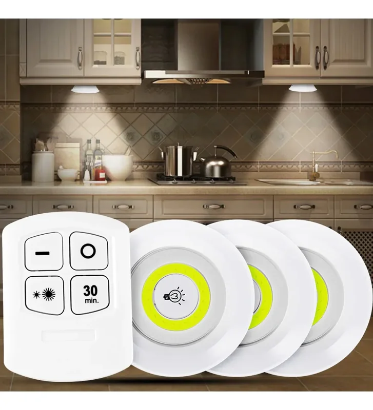 Kumandalı 3'lü Led Spot Lamba Seti (uzaktan Model)
