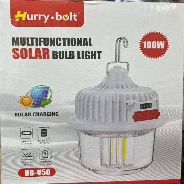 Çok Amaçlı Güneş Enerjili Lamba 100w Kamp Işığı