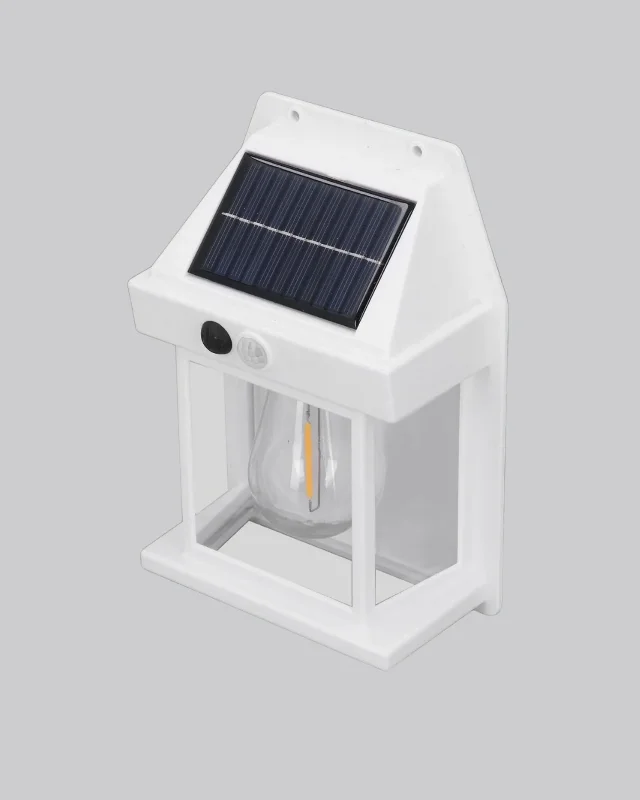 Sensörlü Güneş Enerjili Duvar Lambası Ip65 Su Geçirmez