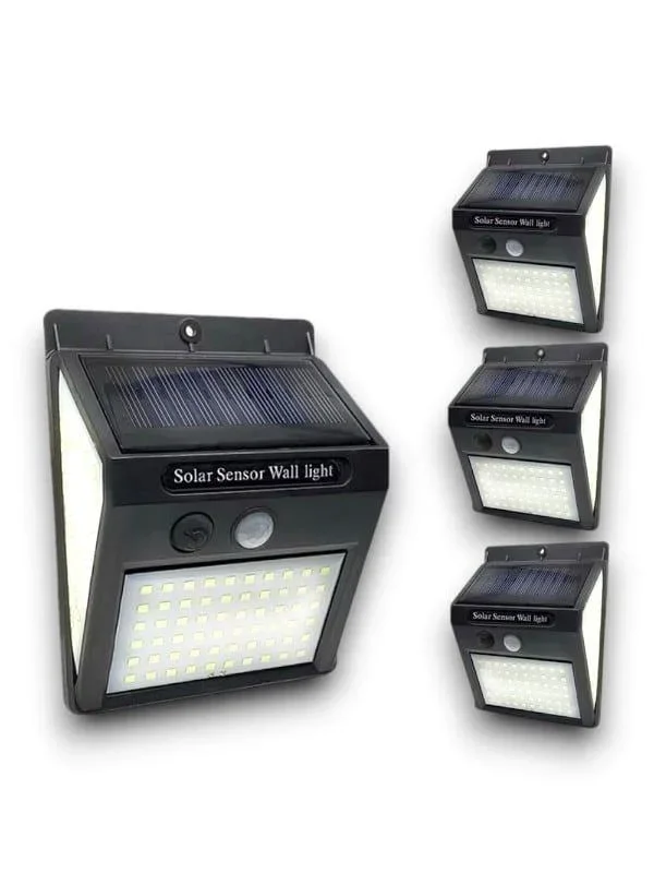 Güneş Enerjili 20 Led Duvar Lambası Su Geçirmez