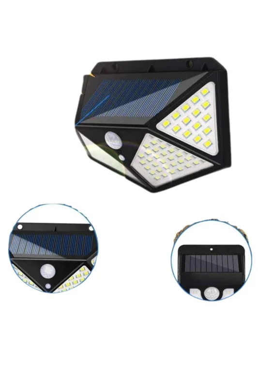 Beyaz Suya Dayanıklı Bahçe Lambası 100 Led Sensörlü 20w