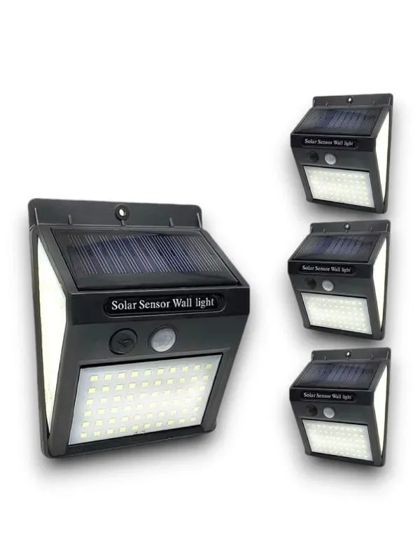 Güneş Enerjili 20 Ledli Sensörlü Duvar Lambası