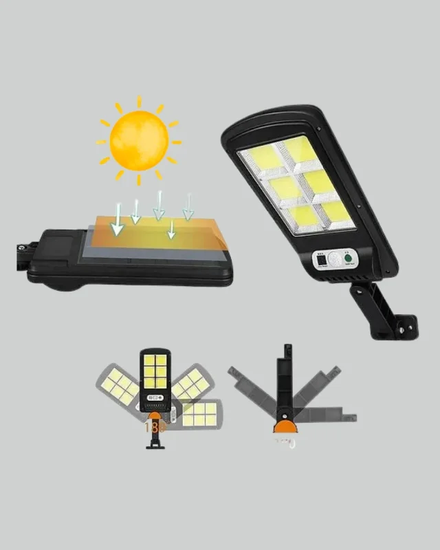 Akıllı Sensörlü Solar Sokak Lambası 1 Adet Dış Mekan
