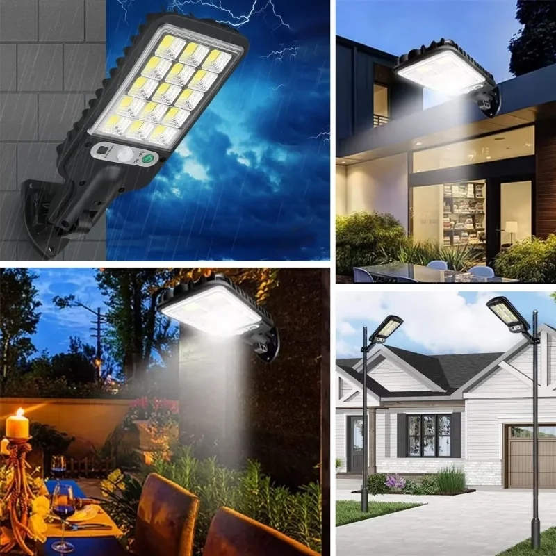Kumandalı Solar Duvar Led 3 Işık Modu Dış Mekan