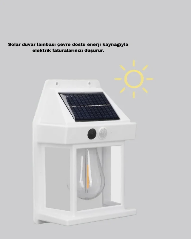 Dış Mekan Solar Sensörlü Lamba 3 Işık Modu Ip65 Dayanıklı