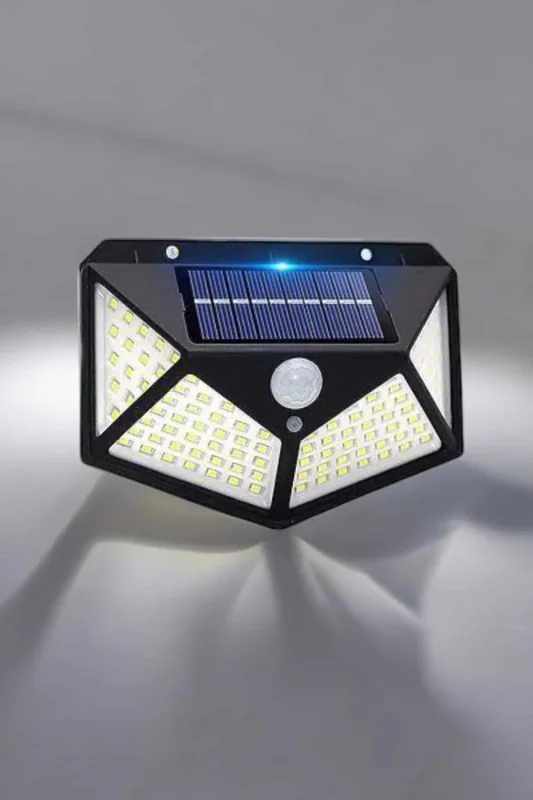 Güneş Enerjili Solar Bahçe Işıklandırma 100 Led Sensörlü 1 Adet