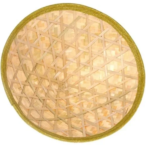 Şık Kamboçyalı Vietnam Şapkası 42 Cm Pvc Hasır