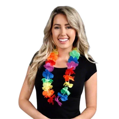 Tropikal Parti Boyun Kolyesi 1 Adet Hawaii Çiçekli