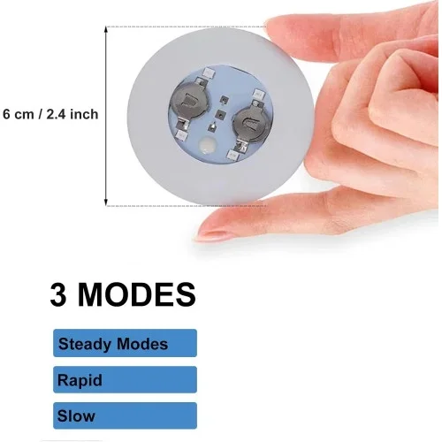 Şık Işıklı Bardak Altı Aparatı 6 Cm Çap 1 Adet