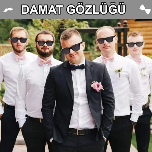 Şık Damat Gözlüğü Düğün Ve Bekarlığa Veda Partisi Aksesuarı