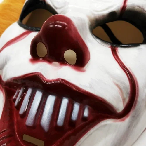 Killer Palyaço Joker Maskesi 30x23 Cm Cadılar Bayramı