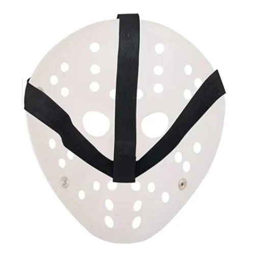 Kırmızı Çizgili Tam Yüz Hokey Maskesi 20x25 Cm