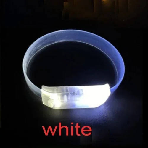 Esnek Parti Bilekliği 3 Modlu Led Işıklı Beyaz
