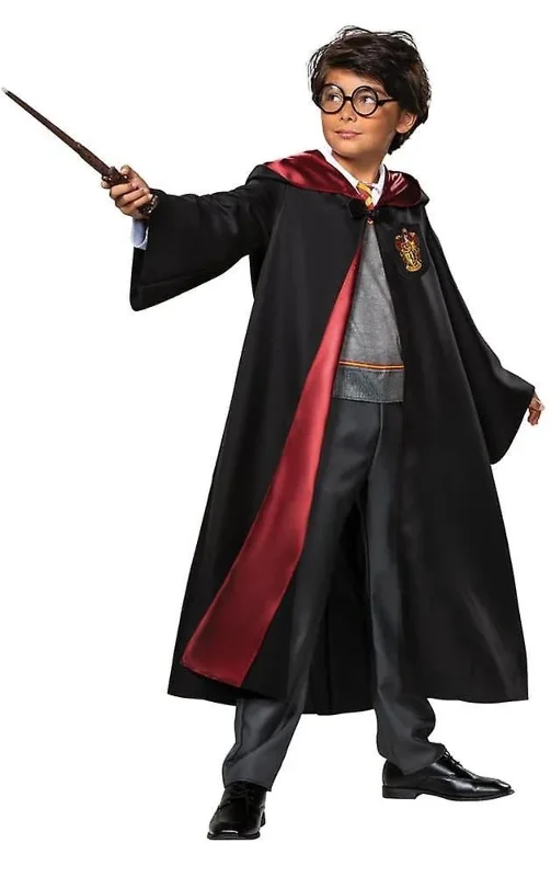 Gryffindor Tarzı Cübbe 7-8 Yaş Çocuk Kostümü
